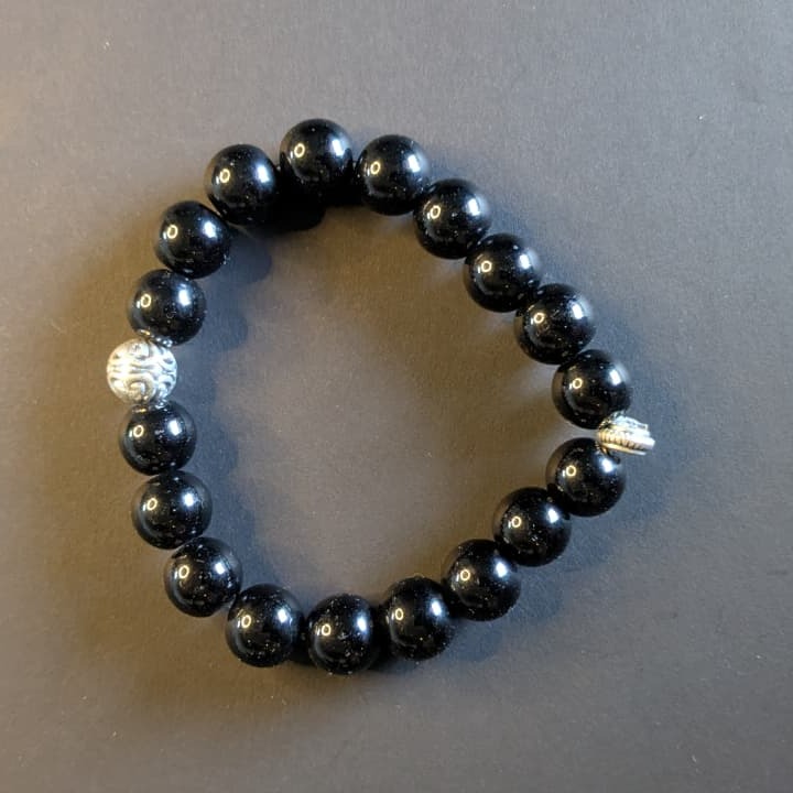 Midnight Sparkle Beaded Bracelet